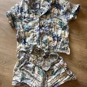 The lazy poet pajama linen set